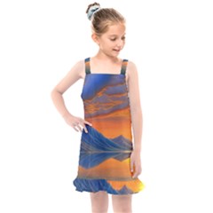 Glorious Sunset Kids  Overall Dress by GardenOfOphir