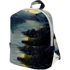 Incredible Sunset Zip Up Backpack by GardenOfOphir