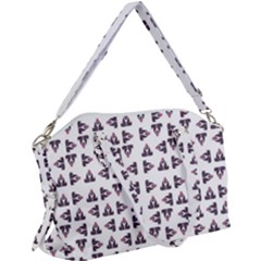 Happy Hound Funny Cute Gog Pattern Canvas Crossbody Bag by dflcprintsclothing
