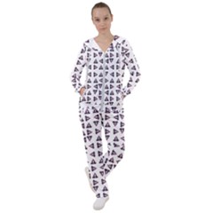 Happy Hound Funny Cute Gog Pattern Women s Tracksuit by dflcprintsclothing