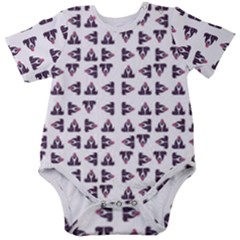 Happy Hound Funny Cute Gog Pattern Baby Short Sleeve Bodysuit by dflcprintsclothing