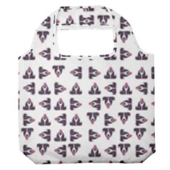Happy Hound Funny Cute Gog Pattern Premium Foldable Grocery Recycle Bag by dflcprintsclothing