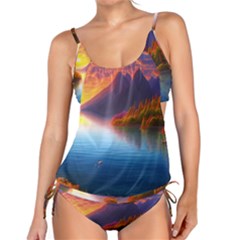 Immaculate Sunset Tankini Set