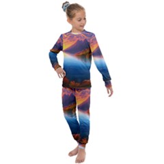 Immaculate Sunset Kids  Long Sleeve Set  by GardenOfOphir