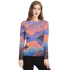 Loveliest Sunset Women s Long Sleeve Rash Guard by GardenOfOphir