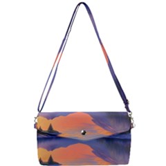 Loveliest Sunset Removable Strap Clutch Bag by GardenOfOphir