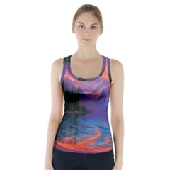 Magnificent Sunset Racer Back Sports Top