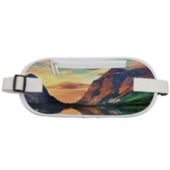 Portentous Sunset Rounded Waist Pouch by GardenOfOphir