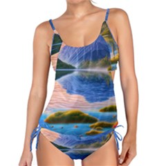 Romantic Lake Sunset Tankini Set