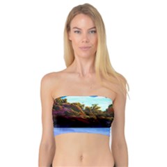 Solemn Soft Pastel Sunset Bandeau Top by GardenOfOphir