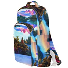 Solemn Soft Pastel Sunset Double Compartment Backpack by GardenOfOphir