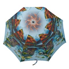 Breathtaking Landscape Scene Folding Umbrellas by GardenOfOphir