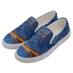 Majestic Lake Landscape Men s Canvas Slip Ons by GardenOfOphir