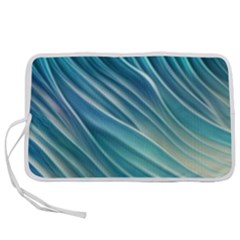 Pastel Ocean Waves Pen Storage Case (m) by GardenOfOphir