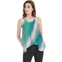 Beautiful Abstract Pastel Ocean Waves Flowy Camisole Tank Top by GardenOfOphir