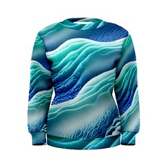 Pastel Beach Wave I Women s Sweatshirt by GardenOfOphir