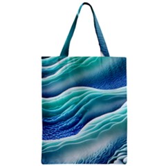 Pastel Beach Wave I Zipper Classic Tote Bag by GardenOfOphir