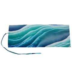 Pastel Beach Wave I Roll Up Canvas Pencil Holder (s) by GardenOfOphir