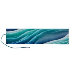Pastel Beach Wave I Roll Up Canvas Pencil Holder (l) by GardenOfOphir