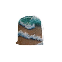 Abstract Waves Summertime On The Sea Drawstring Pouch (small) by GardenOfOphir