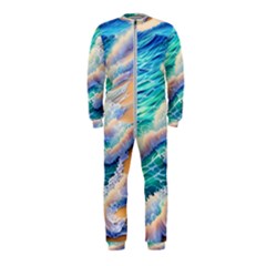 Waves At The Ocean s Edge Onepiece Jumpsuit (kids) by GardenOfOphir