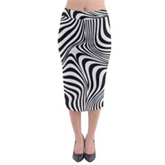 Pattern Geometric Lines Shapes Design Art Midi Pencil Skirt