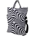 Pattern Geometric Lines Shapes Design Art Fold Over Handle Tote Bag View2