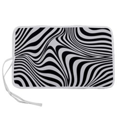 Pattern Geometric Lines Shapes Design Art Pen Storage Case (L)