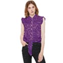 Purple Glittery Backdrop Scrapbooking Sparkle Frill Detail Shirt View1