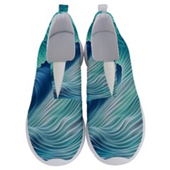 Summer Ocean Waves No Lace Lightweight Shoes