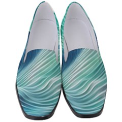 Summer Ocean Waves Women s Classic Loafer Heels