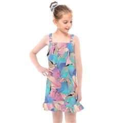 Painting Watercolor Abstract Design Artistic Ink Kids  Overall Dress