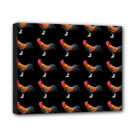 Background Pattern Chicken Fowl Cockerel Livestock Canvas 10  X 8  (stretched) by Ravend