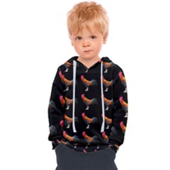 Background Pattern Chicken Fowl Cockerel Livestock Kids  Overhead Hoodie