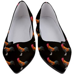 Background Pattern Chicken Fowl Cockerel Livestock Women s Block Heels 