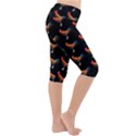 Background Pattern Chicken Fowl Cockerel Livestock Lightweight Velour Cropped Yoga Leggings View3