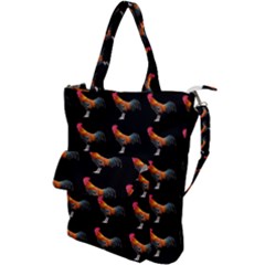 Background Pattern Chicken Fowl Cockerel Livestock Shoulder Tote Bag