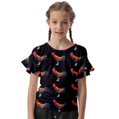 Background Pattern Chicken Fowl Cockerel Livestock Kids  Cut Out Flutter Sleeves