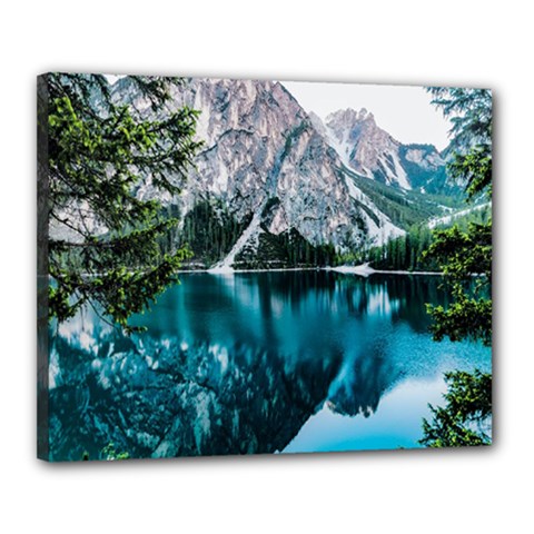 Lake Canvas 20  X 16  (stretched) by artworkshop