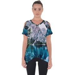 Lake Cut Out Side Drop Tee by artworkshop