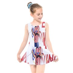 Fernando Torres Wallpaper Kids  Skater Dress Swimsuit by artworkshop