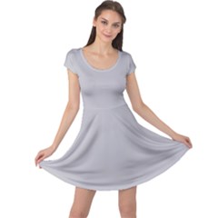 Harbor Mist Grey	 - 	cap Sleeve Dress by ColorfulDresses