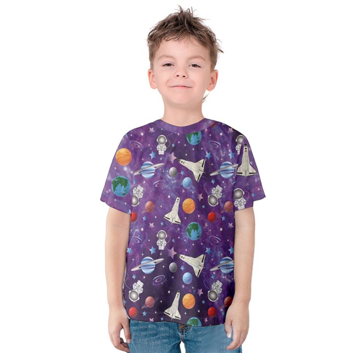 I Need Space Purple Galaxy Kids  Cotton Tee