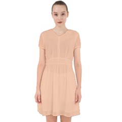 Deep Peach	 - 	adorable In Chiffon Dress by ColorfulDresses