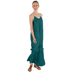 Ocean Blue	 - 	cami Maxi Ruffle Chiffon Dress