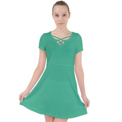 Dark Mint Green	 - 	caught In A Web Dress