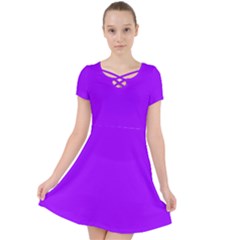Vivid Violet Purple	 - 	caught In A Web Dress