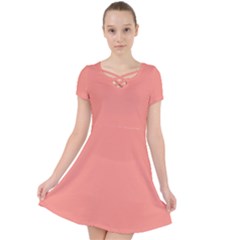 Peach Pink	 - 	caught In A Web Dress
