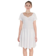 Coconut Milk	 - 	short Sleeve Bardot Dress