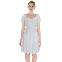 Pearl River Grey	 - 	Short Sleeve Bardot Dress